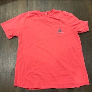 Vineyard Vines Coral Tee with Embroidered Logo